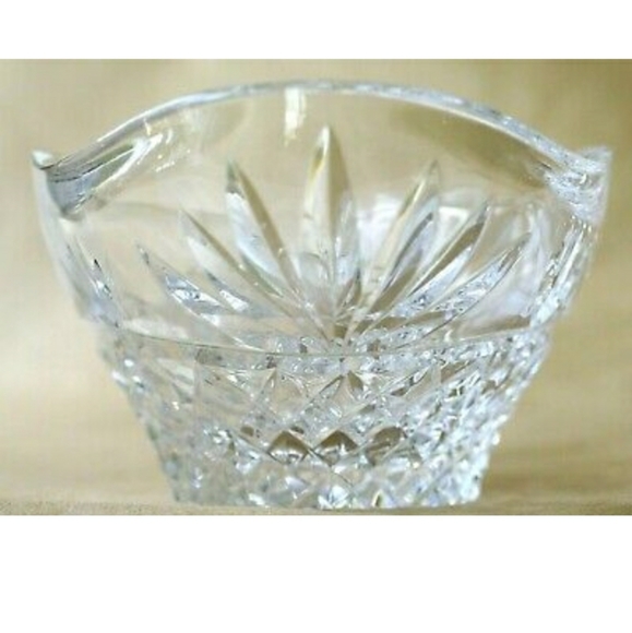 Galway Claddagh Blarney Pattern Oval Crystal Bowl - Picture 5 of 14